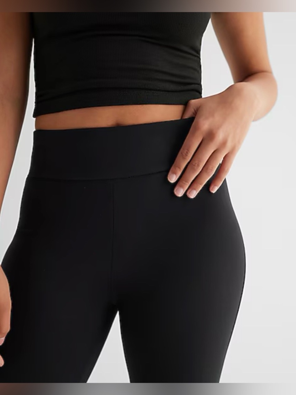 Express Columnist High Waisted Bootcut Pant. Color: Black Size: Medium - Picture 2 of 12